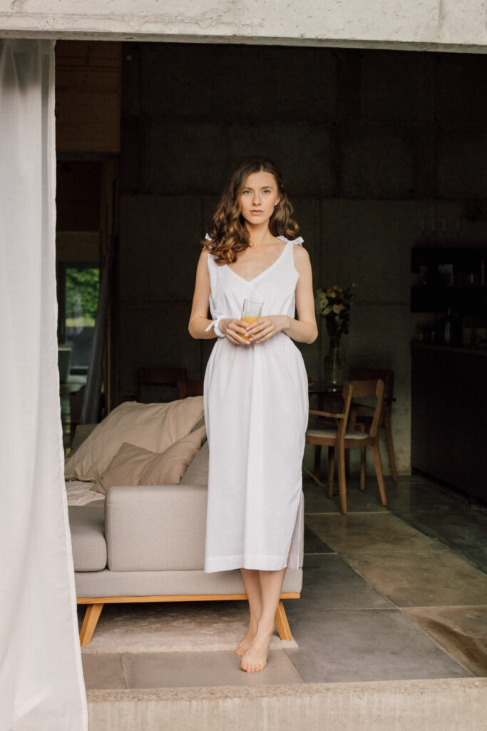 Koszula nocna z bawełny organicznej.